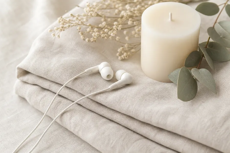 Guided audio on a calm surface
